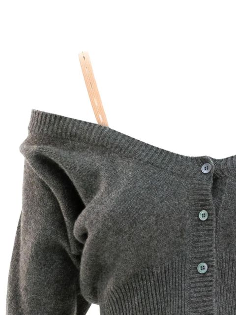 Miu Miu cropped cardigan - Grey