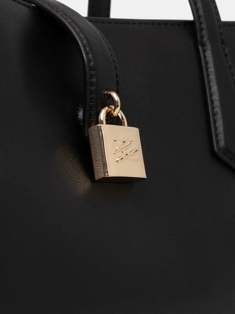 Karl Lagerfeld torebka skórzana K/AUTOGRAPH kolor czarny B1W30095