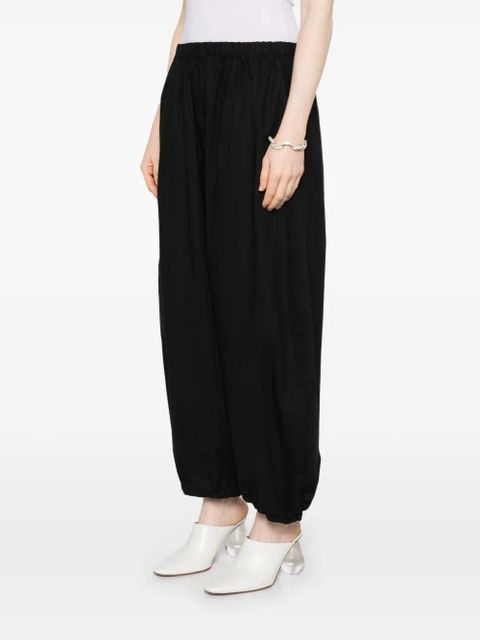 PINKO cotton tapered trousers - Black - zdjęcie produktu nr 2