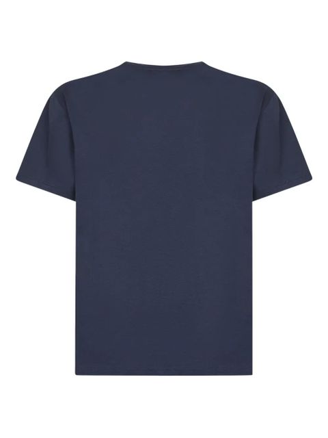 Weekend Max Mara butterfly-embroidered crew-neck T-shirt - Blue - zdjęcie produktu nr 2