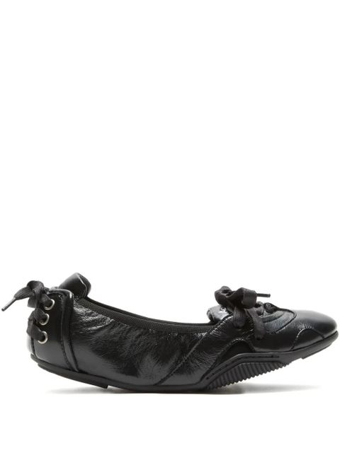 Acne Studios lace-up leather sneakers - Black - zdjęcie produktu nr 1