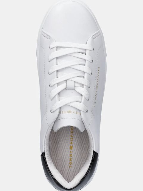 Tommy Hilfiger sneakersy skórzane CHIC PLATFORM CUPSOLE PATENT damskie kolor biały FW0FW08681