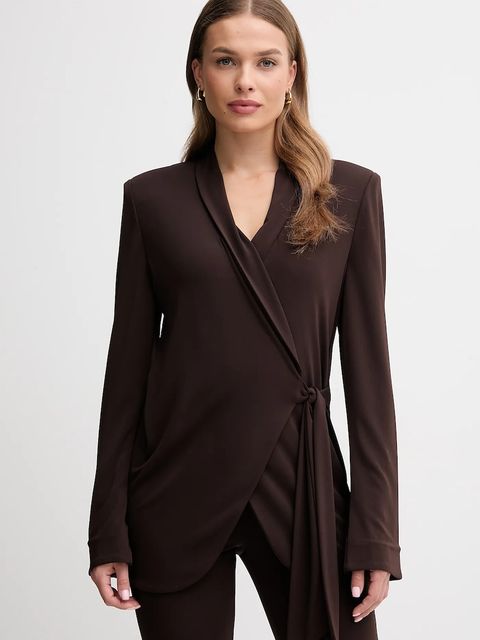 Gaudi marynarka kolor brązowy jednorzędowa gładka 521FD34005 - zdjęcie produktu nr 1