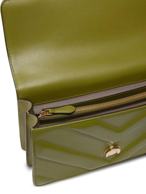 PINKO medium Love Bag One chevron shoulder bag - Green