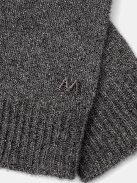 Weekend Max Mara rękawiczki kaszmirowe LEA damskie kolor szary 2525566015600 - zdjęcie produktu nr 2