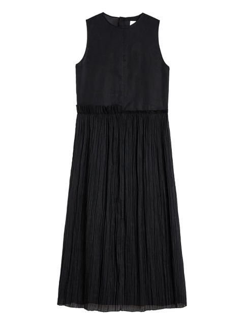 Jil Sander pleated dress - Black - zdjęcie produktu nr 1