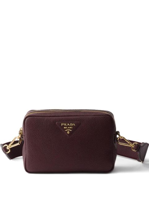 Prada small leather shoulder bag - Brown - zdjęcie produktu nr 1