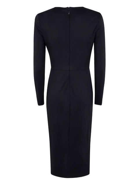 Lauren Ralph Lauren buckle-detail draped dress - Black - zdjęcie produktu nr 2