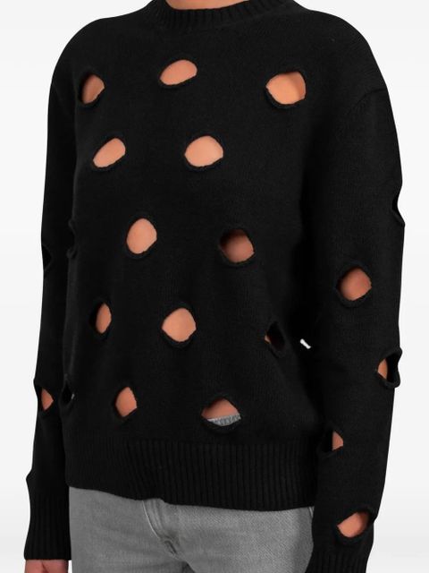 Gimaguas Pull openwork sweater - Black