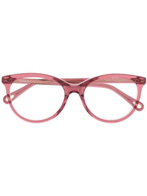 Chloé Eyewear round-frame glasses - Pink - zdjęcie produktu nr 1