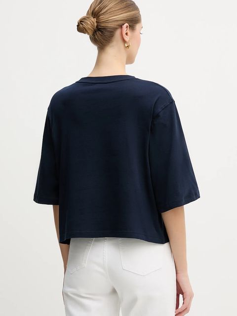 Tommy Hilfiger t-shirt bawełniany damski kolor granatowy WW0WW47811 - zdjęcie produktu nr 2