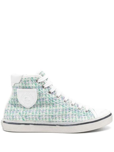 Saint Laurent logo-patch sneakers - Green - zdjęcie produktu nr 1