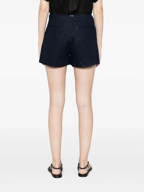 TWINSET embroidered mini shorts - Blue