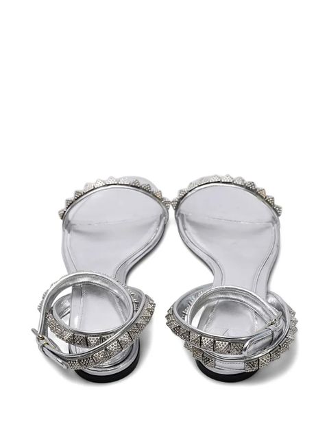 Valentino Garavani stud-embellished strap sandals - Silver - zdjęcie produktu nr 2