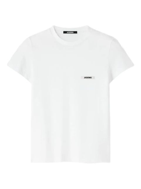 Jacquemus logo-patch t-shirt - White - zdjęcie produktu nr 1