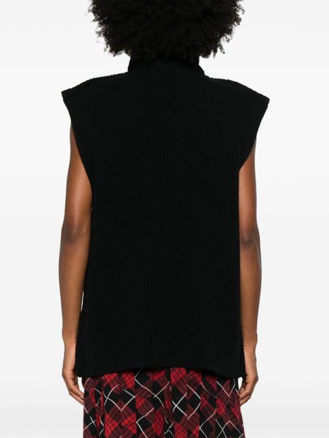 Marni ribbed virgin wool vest - Black