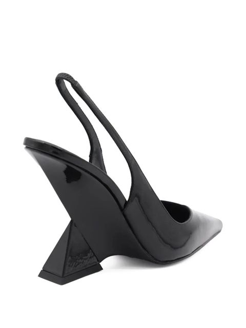 The Attico 105mm Cheope leather pumps - Black