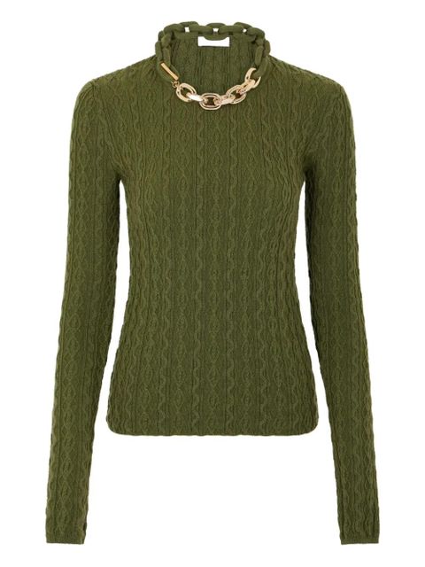 Rabanne cable-knit top - Green - zdjęcie produktu nr 1