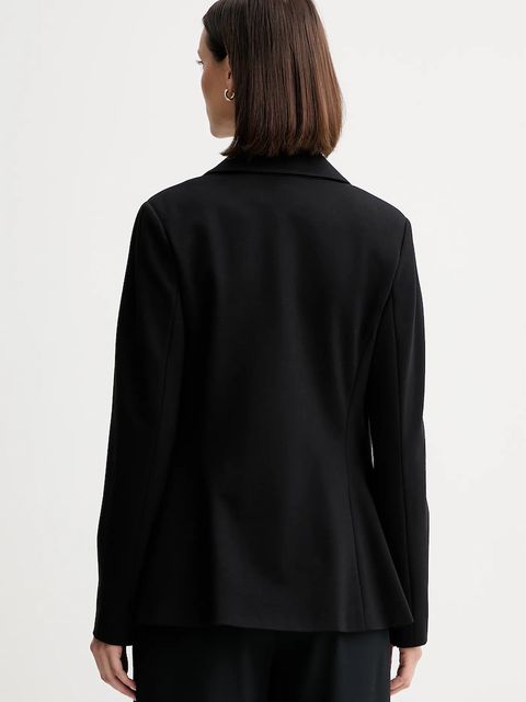 Guess marynarka MAELICE kolor czarny dwurzędowa gładka W5YN39 KCMU2