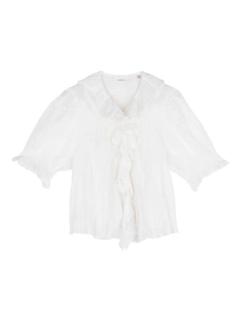 DÔEN Henri ruffled blouse - White - zdjęcie produktu nr 1