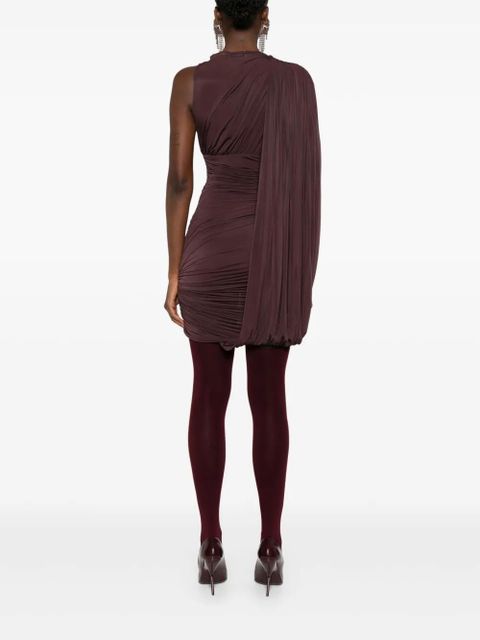 Magda Butrym draped one-shoulder dress - Purple