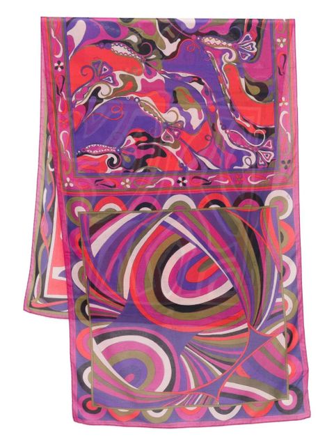 PUCCI Orchidee-print pareo - Pink - zdjęcie produktu nr 1