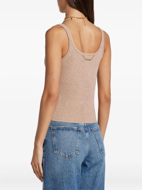 Aje embroidered-logo tank top - Pink