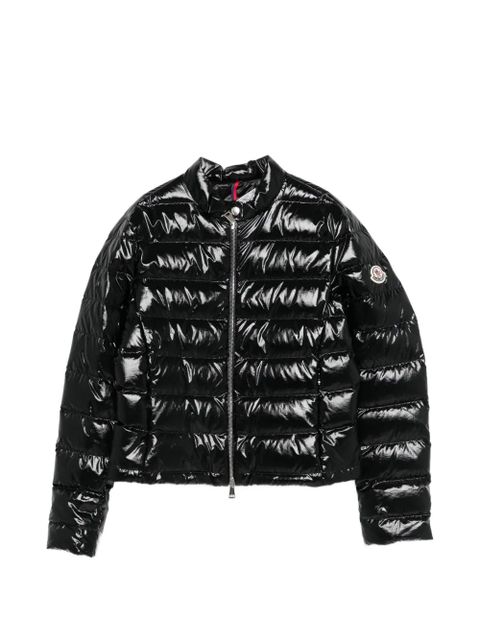 Moncler Papillon shiny padded jacket - Black