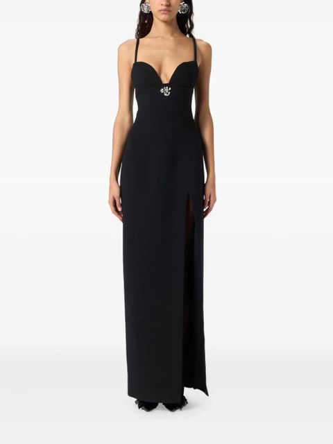 Blumarine crystal-embellished maxi dress - Black