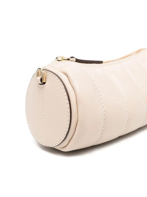 Manu Atelier quilted cylinder shoulder bag - Neutrals