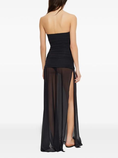 Bond-eye ruched bare maxi dress - Black - zdjęcie produktu nr 2