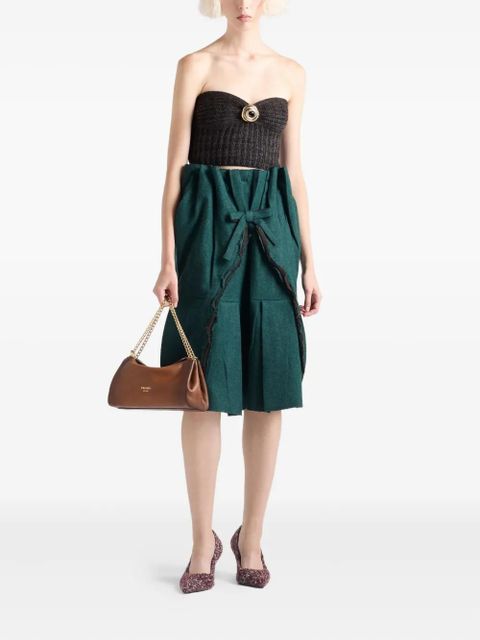 Prada ribbed bandeau top - Grey - zdjęcie produktu nr 2