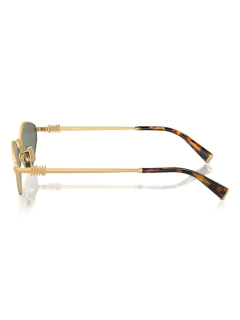 Miu Miu Eyewear geometric sunglasses - Gold - zdjęcie produktu nr 2