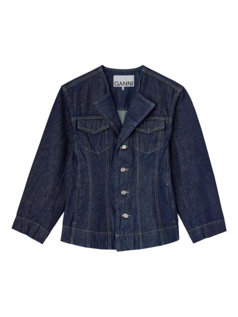 GANNI buttoned denim jacket - Blue - zdjęcie produktu nr 1