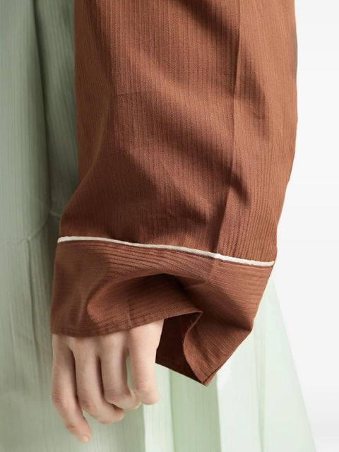 Prada long-sleeve pocket shirt - Brown