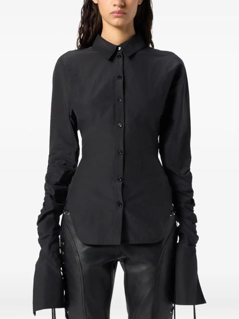 Blumarine cinched shirt - Black