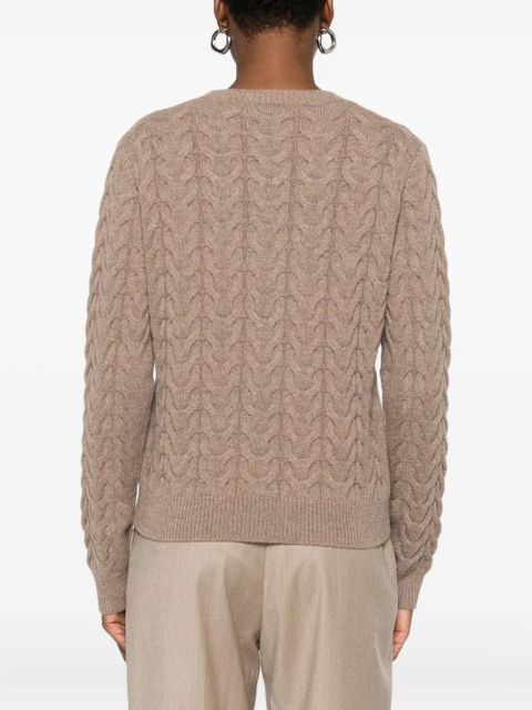 Max Mara cable-knit sweater - Brown