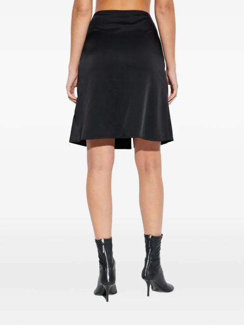 Versace front-button mini skirt - Black