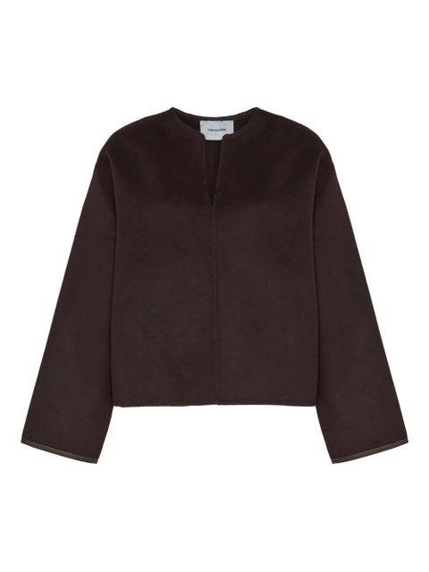 Yves Salomon V-neck blouse - Red - zdjęcie produktu nr 1