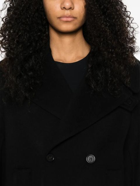 Saint Laurent double-breasted peacoat - Black