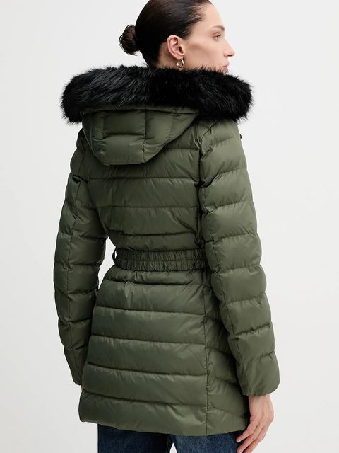 Geox kurtka puchowa CATRIA kolor zielony zimowa W5626G T3152