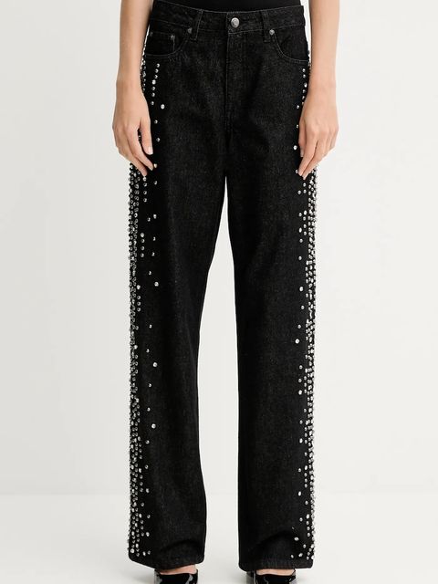 Gestuz jeansy damskie kolor czarny 10910795 - zdjęcie produktu nr 1