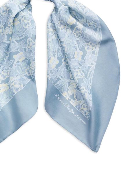 Lauren Ralph Lauren floral-print scarf - Blue - zdjęcie produktu nr 2