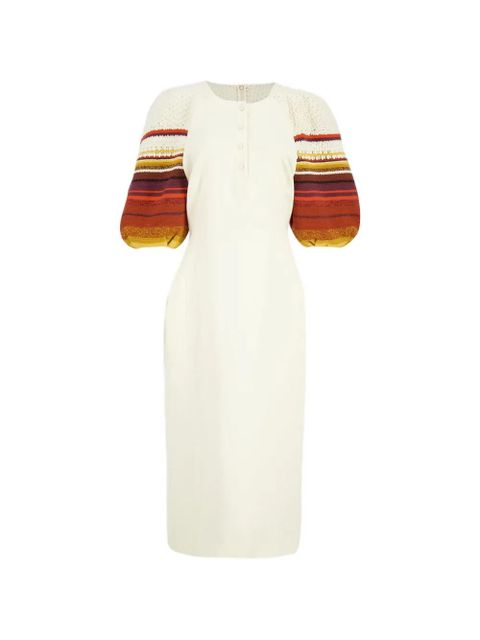 Gabriela Hearst Nomo textured linen dress - Neutrals - zdjęcie produktu nr 1