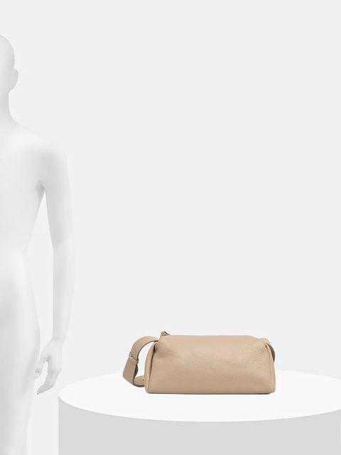 Answear.LAB torebka skórzana kolor brązowy