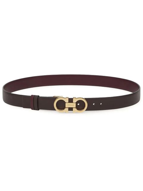 Ferragamo Gancini-buckle leather belt - Brown - zdjęcie produktu nr 1