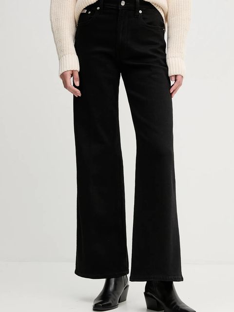 Calvin Klein Jeans jeansy damskie kolor czarny LV047D907G