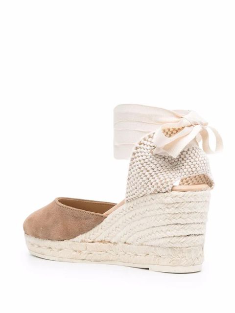 Manebi ankle-tie espadrilles - Brown