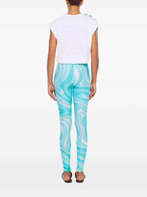 PUCCI Marmo-print leggings - Blue - zdjęcie produktu nr 2