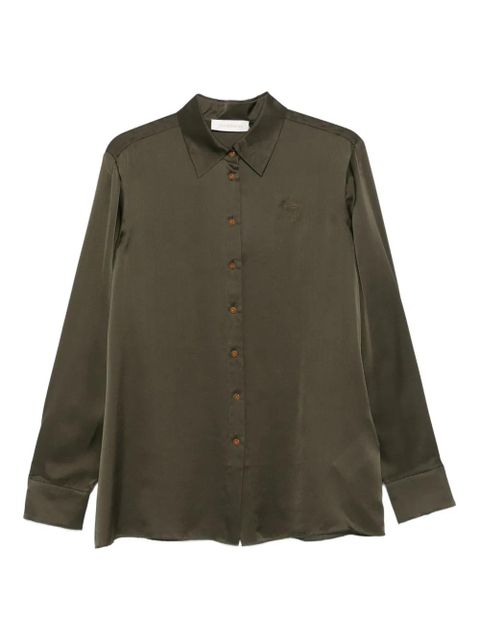 ZIMMERMANN embroidered silk shirt - Green - zdjęcie produktu nr 1